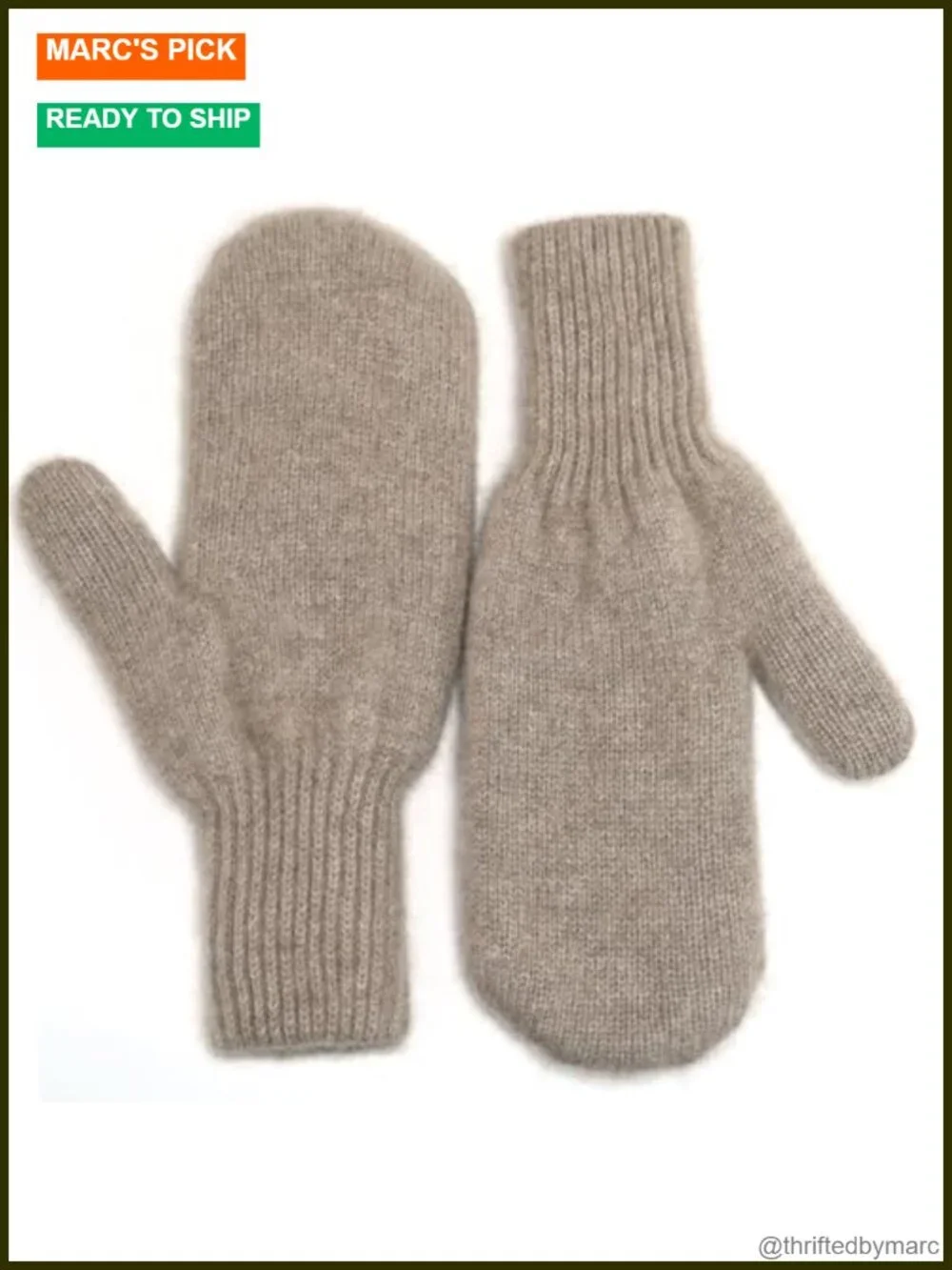 Luxury 100% Mongolian Cashmere Mittens – Organic Premium Winter Gloves